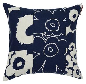 Marimekko Unikko kollaasi cushion cover 50x50 cm Linen-dark blue