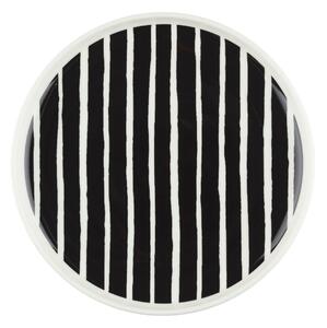 Marimekko Oiva Piccolo plate Ø20 cm White-black