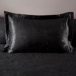 Laurent Crinkle Oxford Pillowcase Black