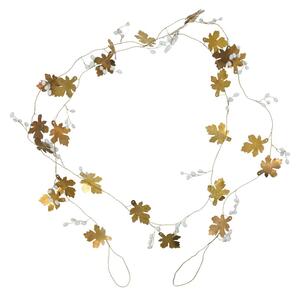 House Doctor Maple Garland 183 cm White-brass