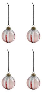 House Doctor Star Christmas bauble Ø6 cm 4-pack Red