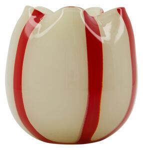 House Doctor Yellow tealight holders Ø15 cm White-red