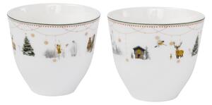 Wik & Walsøe Christmas morning Story cup 2-pack 20 cl White