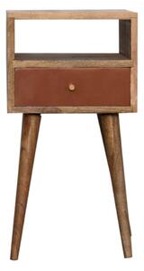 Mini Brick Red Hand Painted Bedside Table