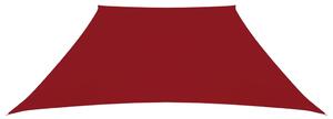 Sunshade Sail Oxford Fabric Trapezium 2/4x3 m Red