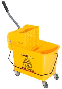 HOMCOM Mop Bucket With Wringer Como Mini Press 20L w/ caster wheels