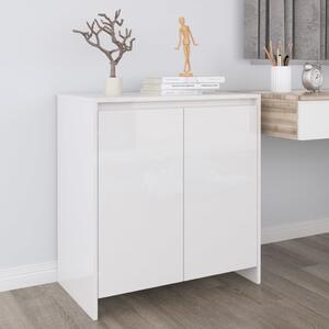 Sideboard High Gloss White 70x41x75 cm Engineered Wood