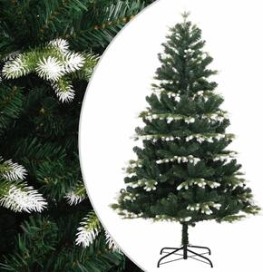 Artificial Hinged Christmas Tree with Flocked Snow 120 cm