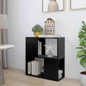 Book Cabinet Black 60x24x63 cm Engineered Wood