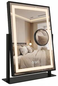 Mirror LED LUMI Black 30x40cm