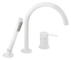 3-Hole Bathtub Faucet Rea Lungo White