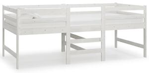 Bed Frame White 90x200 cm Solid Wood Pine