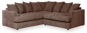 Bletchley Pillow Back Jumbo Cord Corner Sofa | Roseland