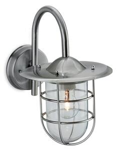 Firstlight 8352ST Cage Outdoor Stainless Steel Wall Lantern with Glass