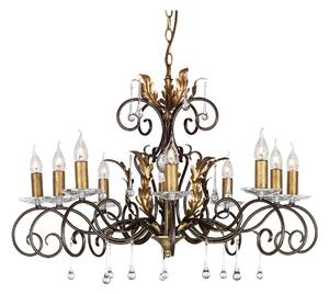 Elstead AML10 Bronze And Gold Amarilli 10 Light Ceiling Pendant