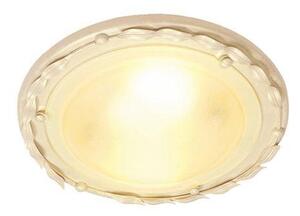 Elstead OV/F Ivory/Gold Olivia flush ceiling light in Ivory Gold