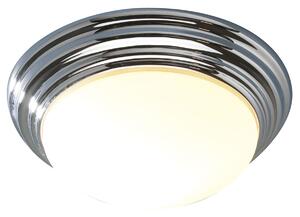 Dar BAR5250 Barclay Small Flush Chrome Bathroom Ceiling Light IP44