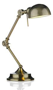 Dar RAN4075 Ranger Adjustable Table Lamp In Antique Brass