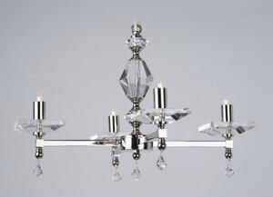 STH04054/4/GP Starlight 4 Light Optical Glass Chandelier