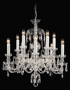 Impex Impex CB125793/10 Crystal Bohemian 10 Lt Crystal Chandelier