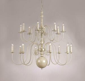 PG05579/16/GREY Bologna 16 Light Cream Chandelier