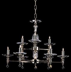 STH03061/8+4/N San Marino 12 Light Optical Glass Chandelier