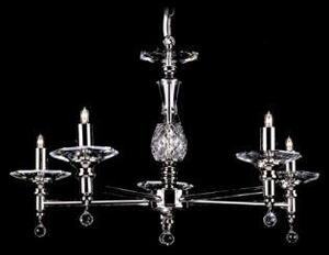 STH03061/5/N Starlight 5 Light Optical Glass Chandelier