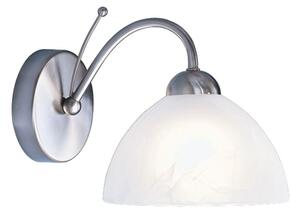 Searchlight 1131-1SS Milanese 1 Light Wall Light In Satin Silver