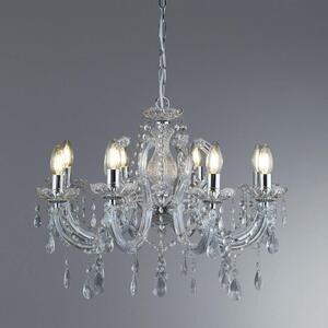 Searchlight 399-8 Marie Therese 8 Light Chandelier Ceiling Light In Polished Chrome