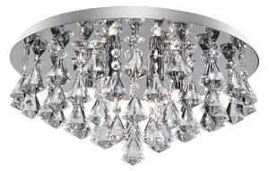 Searchlight 3308-8CC Hanna 8 Light Flush Ceiling Crystal Light