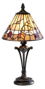 Interiors 1900 63950 Bernwood Tiffany Small 1 Light Table Lamp In Bronze With Shade