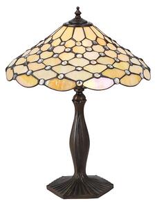 Interiors 1900 64301 Pearl Tiffany Medium Table Lamp - Height: 500mm