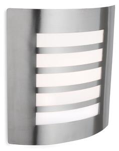 Firstlight 6408ST Prince Modern Stainless Steel Exterior Flush Wall Light