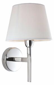 Firstlight 8217PST Transition 1 Light Wall Lamp In Stainless Steel With Cream Shade