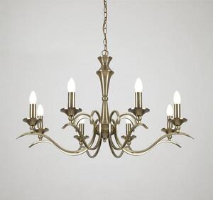 Endon KORA-8AB 8 Light Chandelier With Antique Brass Finish