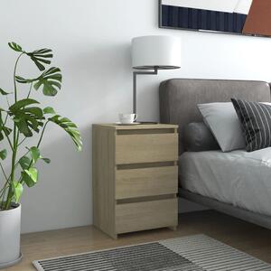 Bed Cabinet Sonoma Oak 40x35x62.5 cm Engineered Wood