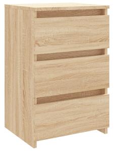 Bed Cabinet Sonoma Oak 40x35x62.5 cm Engineered Wood