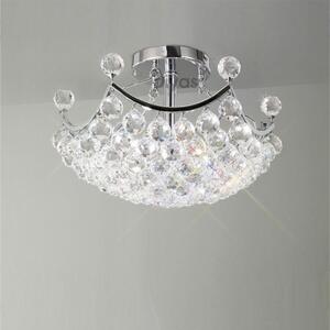 IL30035 Cesto 4 Light Semi-Flush Crystal Ceiling Lamp