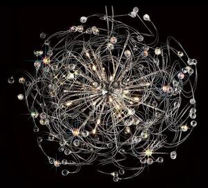 IL30172 Messe 24 Chrome And Crystal Ceiling Pendant
