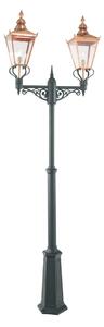 Norlys CS6-COPPER Chelsea Twin Lamp Post Copper with Clear Lens