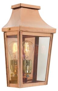 Norlys CS7-2-COPPER Chelsea Half Lantern Copper with Clear Panels