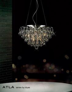 IL30015 Atla 8 Light Polished Chrome Ceiling Pendant