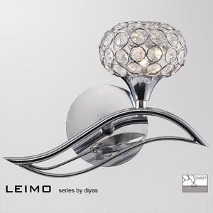 IL30951-R Leimo 1 Light Right Handed Chrome Wall Light