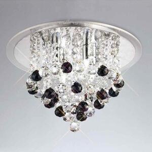 IL30008BL Atla Black 4 Light Ceiling Light