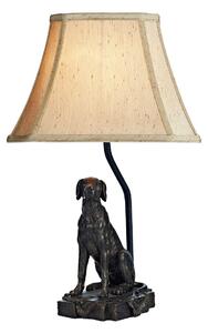 Dar ROV4263-X Rover Bronze Dog Table Lamp with Shade