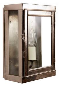 Oxbridge N475 Solid Brass Nickel Plated 1 Light Box Lantern