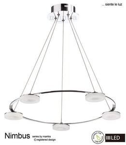 M8197 Nimbus LED 5 Light Ceiling Pendant in Chrome