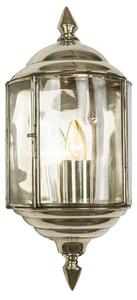 Wentworth 473 Traditional Solid Brass Nickel Plated 1 Light Wall Lantern