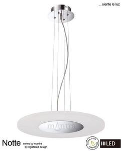 M8121 Notte LED 1 Light Round Ceiling Pendant in Chrome