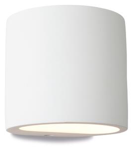 Firstlight 8321 Nina 1 Light Plaster Wall Light in White Finish